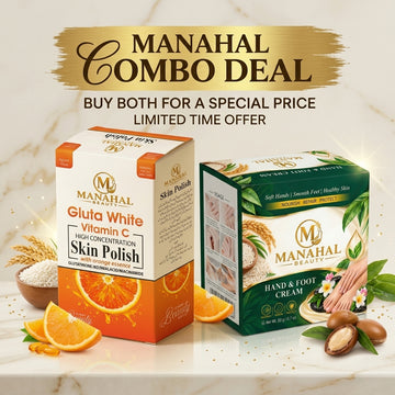 Manahal Beauty Gluta Skin Polish & Hand Foot Cream Combo – Complete Beauty Care ✨